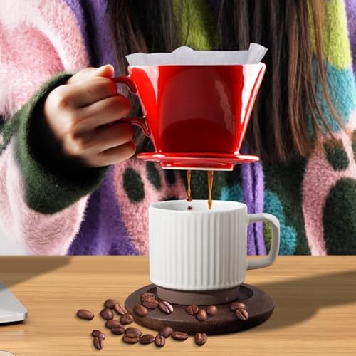 hailanbao Handmade Pour Over Ceramic Coffee Dripper - Image 6