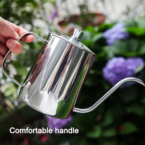 Watering Can for Indoor Plants, Silver Stainless Steel Watering Can 2 Pack - Image 6