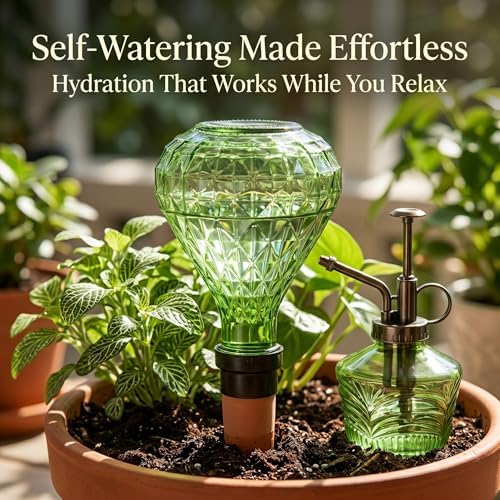 Topadorn Glass Plant Watering Kit, Plant Mister Spray Bottle - Image 2