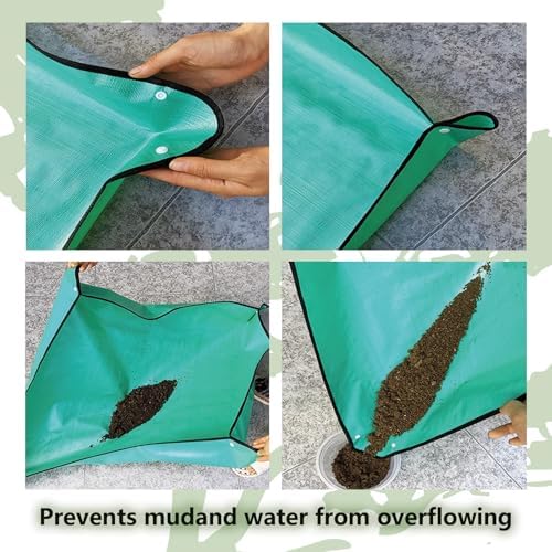 17-Piece Succulent Plant Care Tool Set, 26" and 39.4" Plant Transplanting Mats, Indoor Transplanting Supplies, Including Pot Transplantingg Mat, Mini Gardening Tool Set for Plant Care - Image 6
