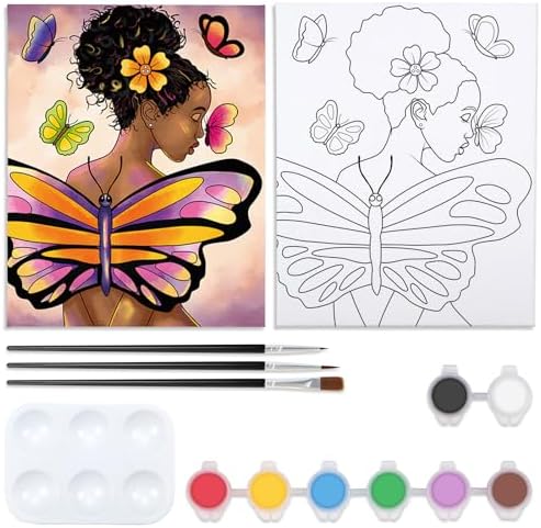 VOCHIC Pre Drawn Canvas for Painting for Adults Paint and Sip Kit by VOCHIC