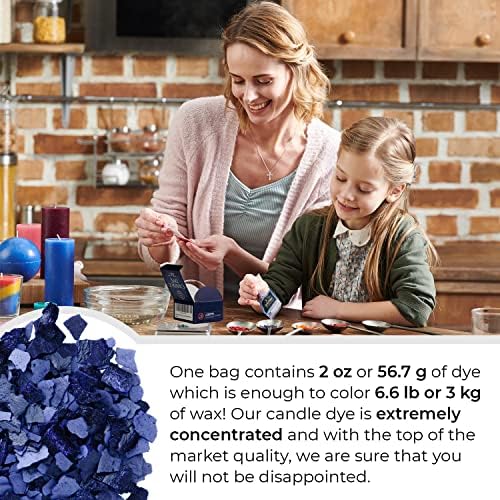 Blue Candle Dye 2 oz for Soy Candle Making – Wax Color Chips - Image 4