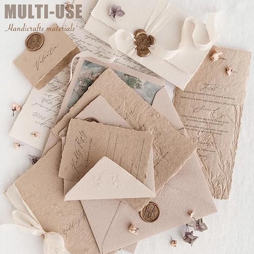 30 Pcs Large A4 Handmade Textured Scrapbook Paper Mesh Journaling Supplies - Image 6