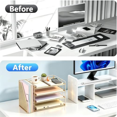 gianotter 4-Tier Paper Organizer With Magazine Holder - Image 3