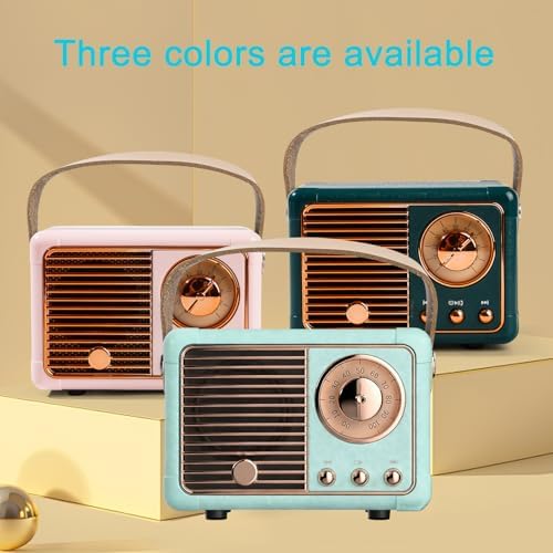 Mini altavoz Bluetooth Retro, altavoz inalámbrico portátil Bluetooth, Vintage Decor,Estilo Vintage tierno y Vintage para dormitorio, cocina, escritorio, oficina, Fiesta, viaje al aire Libre - Image 2
