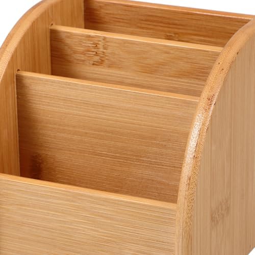 Wooden Office Pen Organizer Desk Holder for Desktop Storage - Image 3