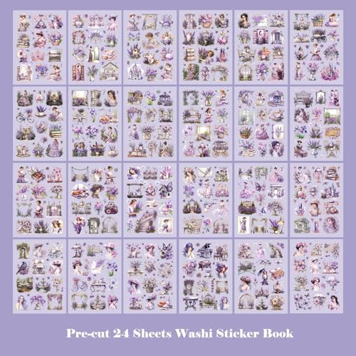 Journaling Sticker Book, 450+ Pre-Cut Vintage Scrapbook Stickers, Junk Journal Supplies, Aesthetic Washi Stickers for Scrapbooking Journaling for Adults, Decorative Ephemera Bullet Planner Arts Craft - Image 2