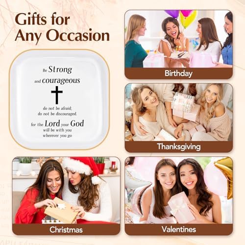 Christian Gifts for Women Bible Verse Ring Dish Religious Gift Trinket Tray - Image 7