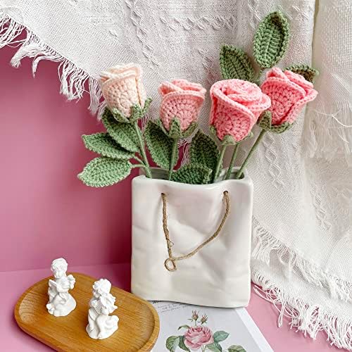 Lily's Lyric Flower Crochet Kit | Pink Rose | Step-by-Step Video Tutorial for Adults Teenagers | Craft Gift Idea DIY Home Decoration - Image 6