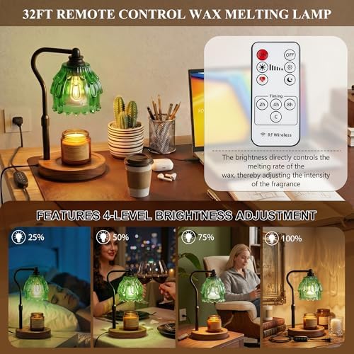 Candle Warmer Lamp with Timer and Wireless Remote Control - Image 3