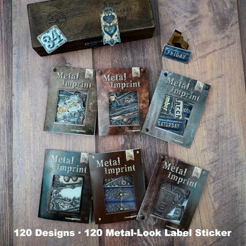120 Pcs Vintage Label Stickers for Scrapbooking and Journaling - Image 2