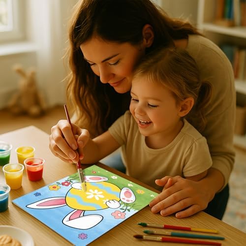 Nuberlic 10Pcs Easter Pre Drawn Canvas to Paint for Kids Girls Boys - Image 4