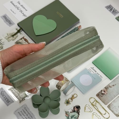 Premium Aesthetic Stationery Gift Set – 22 PCS Journal Box (Sage Green) - Image 7