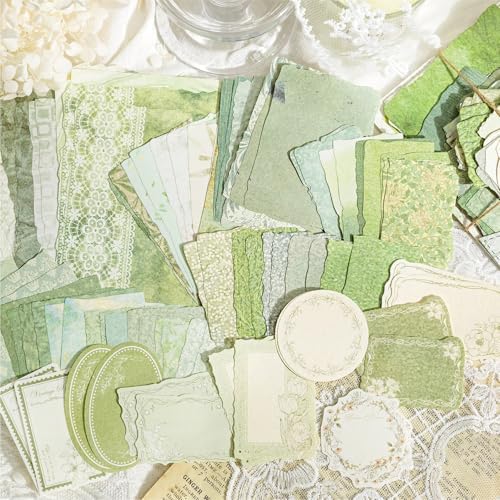 100 Sheets Vintage Scrapbook Papers Journaling Scrapbooking Supplies Kit junk journal supplies Decorative Craft Paper for Planner, Collage Paper Embellishment by wearecuuuuute