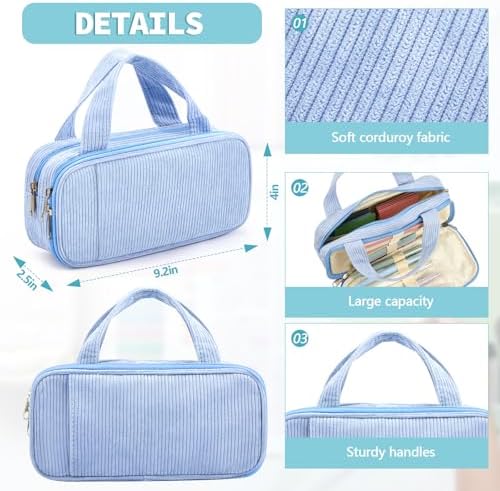 Jutom 39 Pcs Aesthetic Book Annotation Kit,Light Blue,Classic Style - Image 5