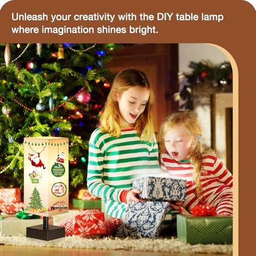 aooshine Small Bedside Table Lamp for Bedroom - Square White Fabric Shade - Image 5