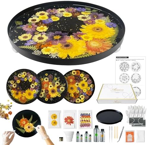 Auraeve All-in-One Resin Tray Craft Kit for Adults, Gift for Women by GooCarePetSupplies