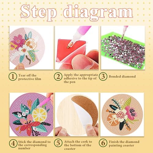 Gem Dots Craft Arts Supplies Party Home Decor 8pcs - Image 3