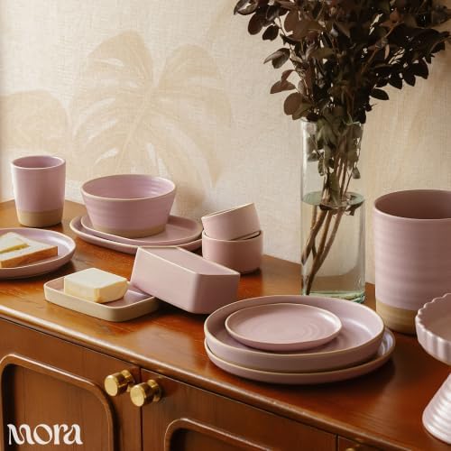 Mora Ceramic Decorative Tray - 10.6in Dish for Jewelry, Soap Dispenser, Perfume, Makeup, Accessories, Candle, in the Bathroom Vanity, Bedside, or Kitchen Counter. Cute Organizers - Dawn - Image 6
