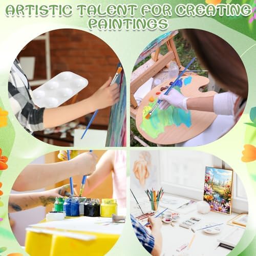 Zhanmai 72 Pcs 12 Sets Sip and Paint Kit Pre Drawn Canvas for Painting 8" x 10" Paint Party Canvas Painting Pre Printed Canvases for Party Favor DIY Virtual Adult's Date Night(Plant) - Image 6