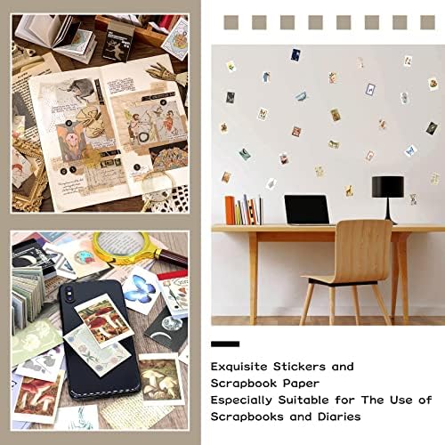Daoeny 450 Pieces Washi Sticker Set, 9 Set Scrapbooking Diary Planner Album Diary Notebook, Scrapbooking Sticker Journaling Supplies for DIY Arts and Crafts Card Making Laptop Decoration - Image 6