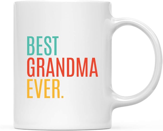 Andaz Press 11oz. Coffee Mug Birthday Gift, Best Grandma Ever, 1-Pack