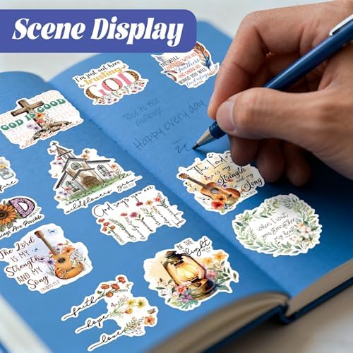 320 Pcs Bible Tabs with Christian Stickers - Laminated Large Print Book Index Tabs for Easy Navigation, Bible Study Supplies, Christian Gifts for Women - Image 5