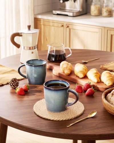 famiware Coffee Mugs Set of 6, Milkyway 13 oz Ceramic Cup Set with Handle - Image 6