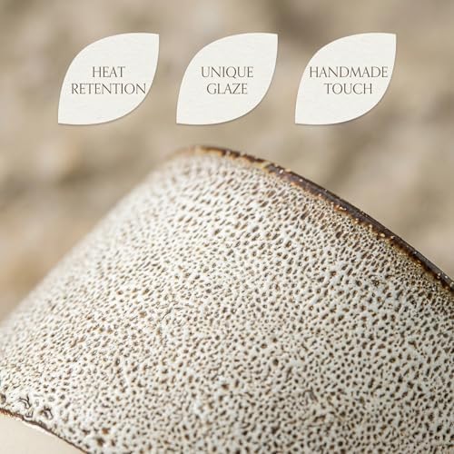 Ceramic Tea Cups 7oz Japanese Style Ceramic Tea Set, Tea Cup, Herbal Tea Coffee Cup,Espresso Cups Small Modern Yerba Mate Ceramic Mate Cup Sets of 4 Grey - Image 2