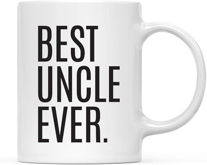Andaz Press 11oz. Coffee Mug Birthday Gift, Best Uncle Ever, 1-Pack