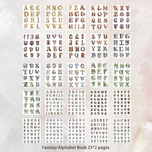 Alphabet & Number Stickers, 50 Sheets Vinyl Letters for DIY Crafts - Image 5