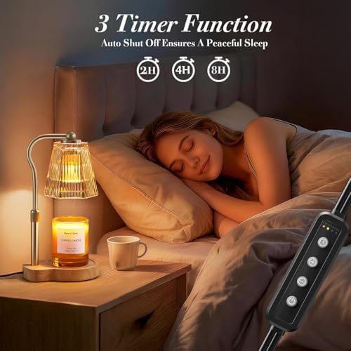 Candle Warmer Lamp with Timer Dimmable, Flameless Scented Wax Melter - Image 4