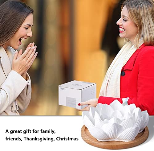 Passive Essential Oil Diffuser,Aromatherapy Passive Mini Ceramic Essential Oil Small Diffuser for Desk Office Home Gift (Lotus) - Image 6