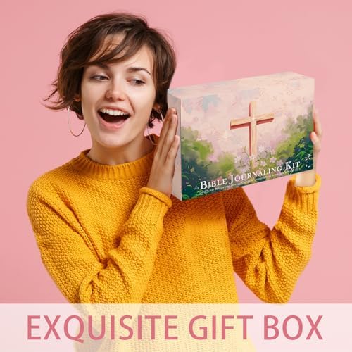 XKDOUS 58 Bible Study Supplies Journaling Kit, Bible Highlighters, Khaki - Image 5