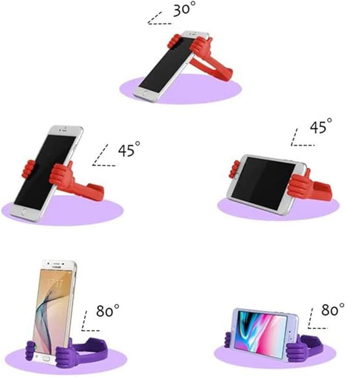 Thumbs Up Cell Phone Holder for Desk for Christmas,Universal Flexible Cell Phone Stand for Tablet Holder, Cellphone Holder Smartphone Stand Holder for iPhone iPad Samsung and More (Black)