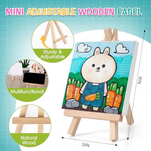 ESRICH 20 Set Canvas Painting Kit, Mini Acrylic Paint Set - Image 3
