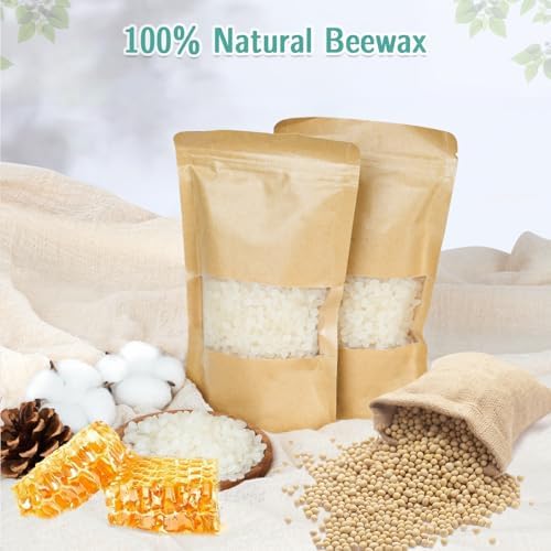 OFUN Candle Making Kit for Adults,Candle Making Supplies with Beewax, Fragrance Oil, Beeswax Dye Blocks, Melting Pot etc DIY Candle Craft Tools for Women Friend Family - Image 4