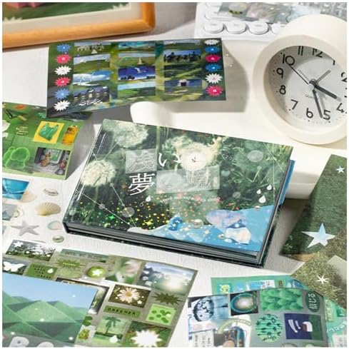 Japanese Sticker Book for Scrapbooking,Dreamcore Stickers for Junk Journal by Lciyioc