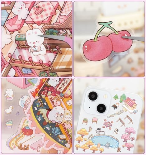 6 Sets DIY 3D House Stickers, Fun DIY Stickers Scene Sticker Book - Image 3