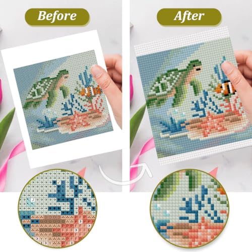 6 Pcs Small Diamond Art Kits Ocean Animals Diamond Art Kits for Adults - Image 6