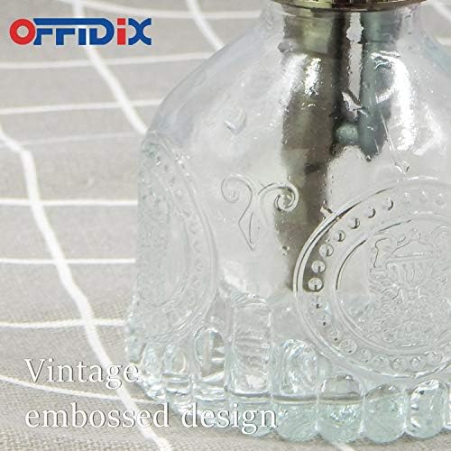 OFFIDIX Plant Mister Glass Spray Bottle, 6.3"Tall Vintage Plant Spritzer Watering Can, Succulent Watering Bottle with Plastic Bronze Plastic Top Pump, Can for Outdoor Indoor Garden, Cleaning Solutions - Image 3