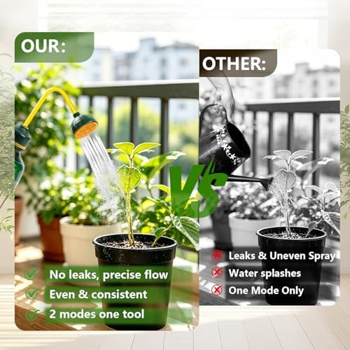 450ML Small Watering Can, 2 in 1 Spray Head for Indoor Plants, Green - Image 6