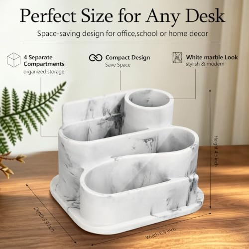Aesthetic Desk Organizer,Pen Holder for Desk,Modern Office Desk Accessories - Image 2