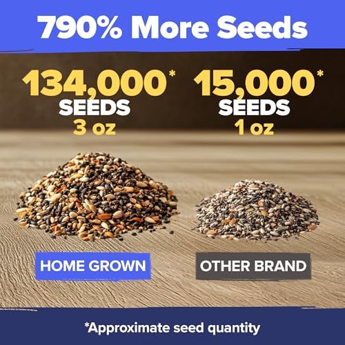 HOME GROWN Premium Wildflower Seeds Bulk Mix | 134,000+ Non-GMO USA Native Flower Seed for Planting Outdoors | 23 Perennial & Annual Varieties for Butterfly Garden | 3 oz - Image 5