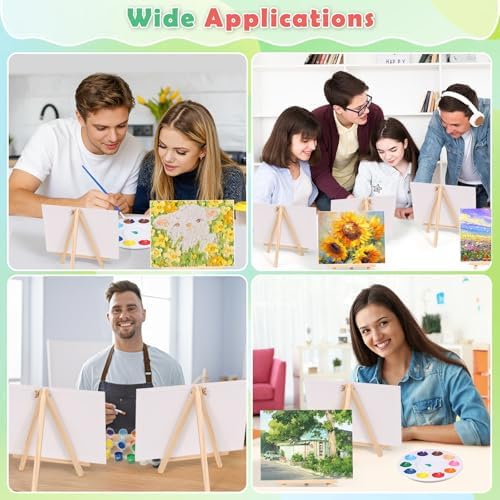 Evatage 10 Pack Sip and Paint Kit for Adults, 8x10 Inch Canvas Painting Kit - Image 5