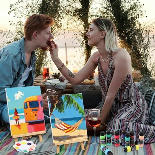AmazingSpark 62 Pcs 6 Sets Paint Sip Kit for Adults, Hawaii - Image 6