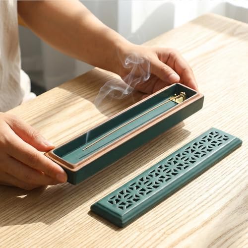 CEREMONY Incense Holder for Sticks，Ceramic Insence-Stick Holder Ash Catcher，Incense Holder Timkburner for Meditation Yoga Spa Room Decor - Image 2