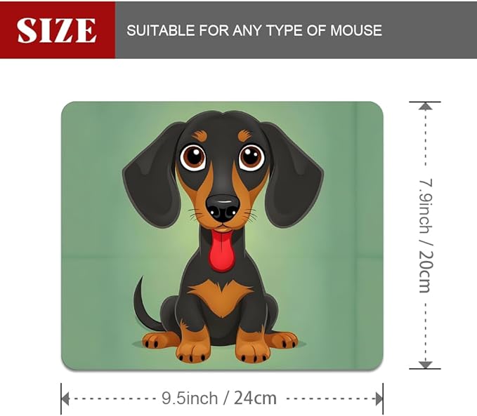 Dog Texture Mouse pad, Square Waterproof and Anti Slip Mouse pad for Office laptops