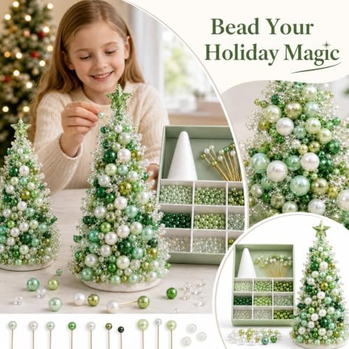 Craft Kits for Adults DIY Beaded Christmas Tree Indoor Desk Decorations Kit - Image 6
