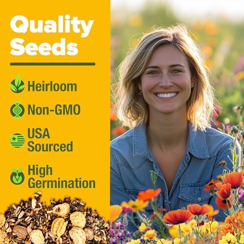 HOME GROWN Texas Wildflower Mix 87,500+ Flower Seeds 2 oz - Image 3